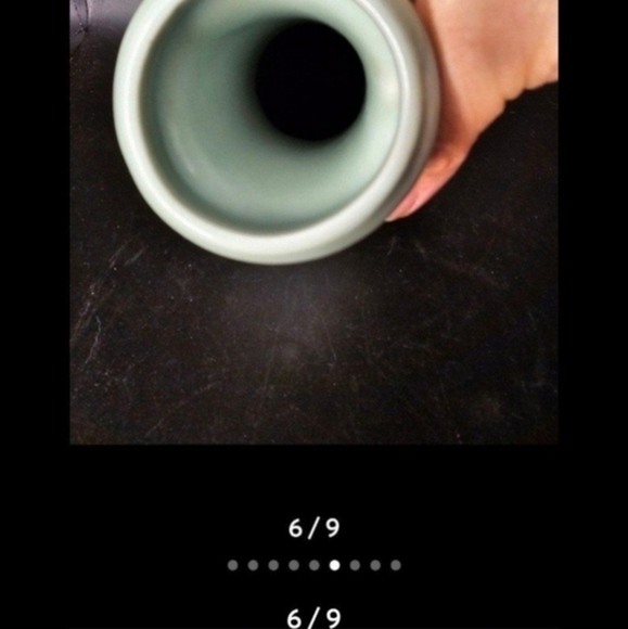 Vintage celadon vase with foo‎ dog handles - Picture 6 of 9